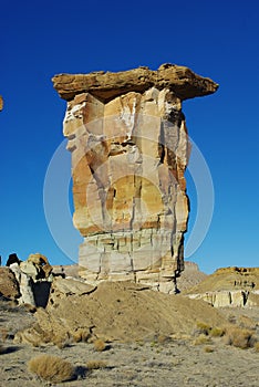 Rock tower in secluded valley, Utah