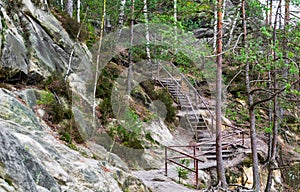 rock town in Adrspach, Czech Republic