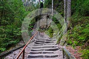 rock town in Adrspach, Czech Republic