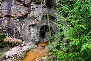 rock town in Adrspach, Czech Republic