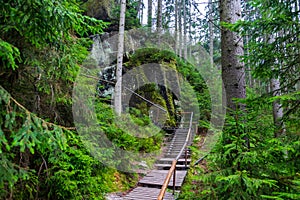 rock town in Adrspach, Czech Republic