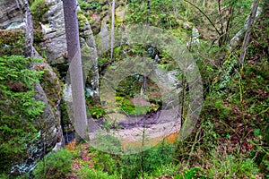 rock town in Adrspach, Czech Republic