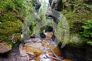 rock town in Adrspach, Czech Republic