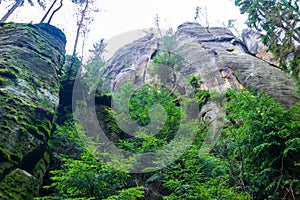 rock town in Adrspach, Czech Republic