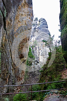 rock town in Adrspach, Czech Republic