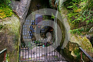 rock town in Adrspach, Czech Republic