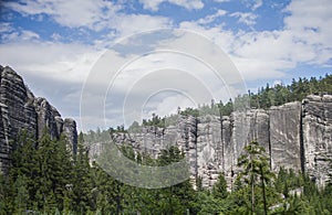 Rock Town, National Park of Adrspach-Teplice in Czech Republic,