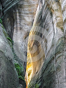 Rock Town. National Park of Adrspach-Teplice Rocks.