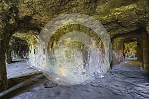 The rock tunnel of the famous Bock