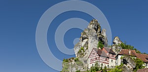 Rock village TÃ¼chersfeld in Franconian Switzerland