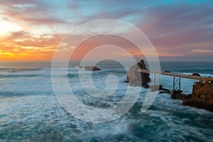 Rock of the Virgin Mary in Biarritz, France