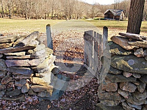 Rock Wall around Cemetery in Grayson Highlands