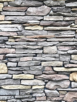 Rock wall pattern gray color of modern style design decorative uneven cracked real stone wall surface with cement
