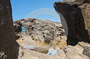 Rock Walls and Formations of Cueva Del Indio photo