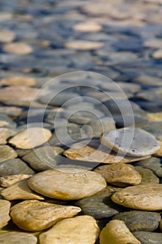 Rock in water photo