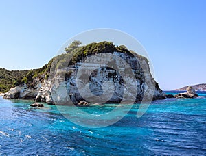 Rock in Water in Ionian Sea