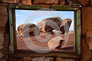 Rock window in Colorado, North America