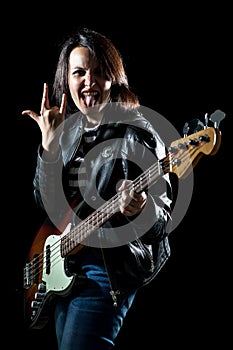 Rock Woman Bassist