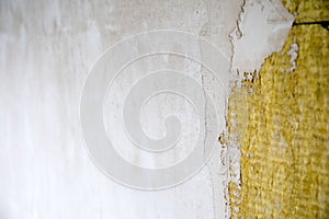 Rock wool. Building insulation, repair and renovation. Plastering and building facade