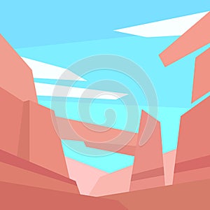 Low poly natural rock arch