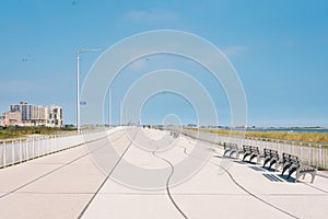 Rockaway Beach Boardwalk, in Queens, New York