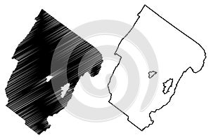 Rockbridge County, Commonwealth of Virginia U.S. county, United States of America, USA, U.S., US map vector illustration, photo