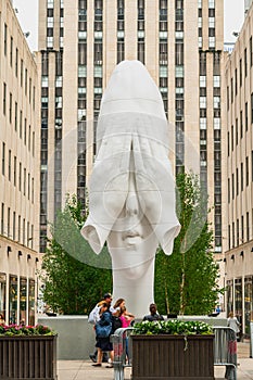 Rockefeller Center, Behind the Wall, Frieze Sculpture
