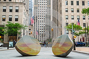 Rockefeller Plaza, Midtown Manhattan, NYC