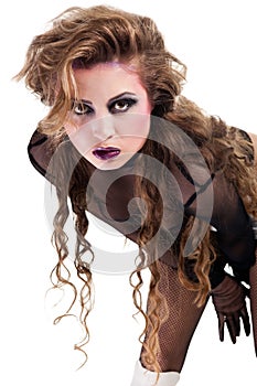 rocker girl wiht cool makeup