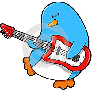 Rocker Penguin Vector