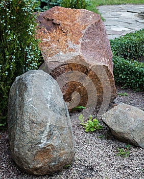 Rockery in the garden