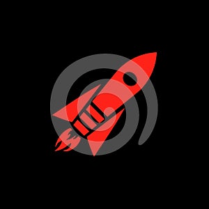 Rocket as a logo design