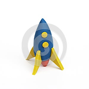 Rocket, clay modeling