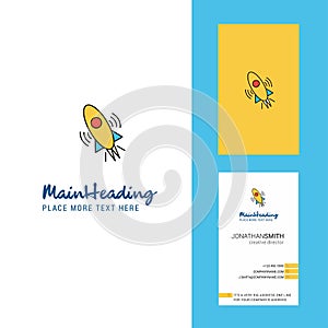 Rocket Creative Logo and business card. vertical Design Vector