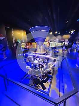 Rocket engine on display