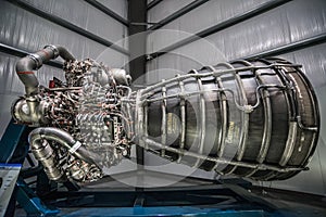 Rocket engine exposed