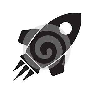 Rocket icon. Simple rocket sign. Rocket launched icon. photo