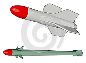 Rocket, illustration, vector