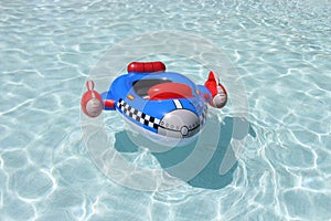 Rocket inflated boat for kids