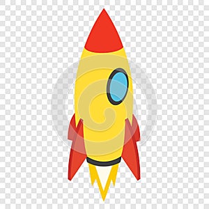 Rocket isometric 3d icon