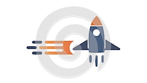 Rocket Launch Icon Vector, Space Exploration & Innovation, vector design Generative AI