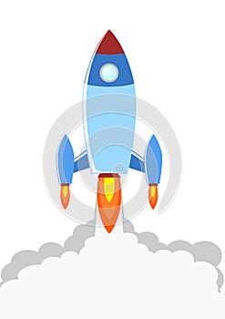 Rocket Launch Illustration