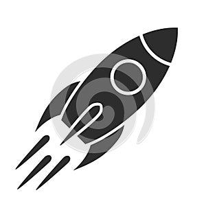 Rocket launch vector icon