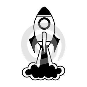 Rocket launcher isolated icon