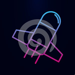 Rocket line nolan icon. Simple thin line, outline vector of web icons for ui and ux, website or mobile application
