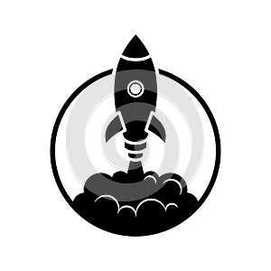 Rocket Logo Vector Design Template Basic RGB