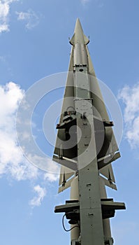 Rocket with military explosive warhead for the war 4 photo