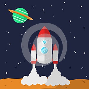 Rocket ready for the moon