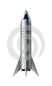 Rocket Realistic Icon