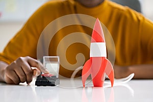 Rocket Red Launch Button
